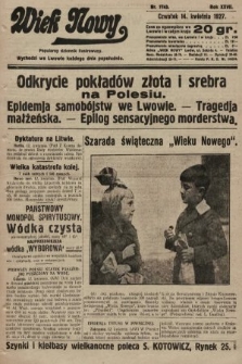 Wiek Nowy : popularny dziennik ilustrowany. 1927, nr 7743