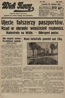 Wiek Nowy : popularny dziennik ilustrowany. 1927, nr 7754