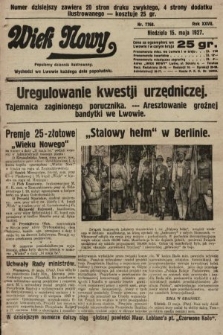 Wiek Nowy : popularny dziennik ilustrowany. 1927, nr 7768