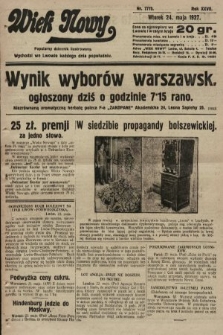 Wiek Nowy : popularny dziennik ilustrowany. 1927, nr 7775