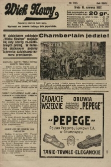 Wiek Nowy : popularny dziennik ilustrowany. 1927, nr 7792