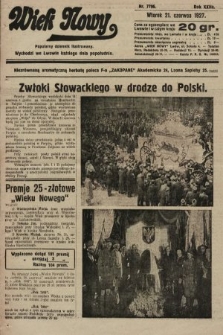Wiek Nowy : popularny dziennik ilustrowany. 1927, nr 7796