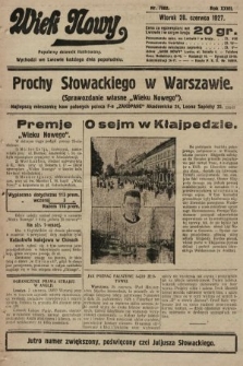 Wiek Nowy : popularny dziennik ilustrowany. 1927, nr 7802