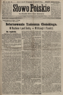 Słowo Polskie (wydanie popołudniowe). 1915, nr 12
