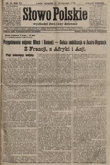 Słowo Polskie (wydanie poranne). 1915, nr 21