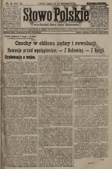 Słowo Polskie (wydanie poranne). 1915, nr 23