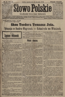 Słowo Polskie (wydanie poranne). 1915, nr 25