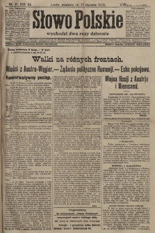 Słowo Polskie (wydanie poranne). 1915, nr 27