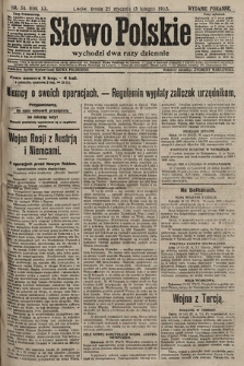 Słowo Polskie (wydanie poranne). 1915, nr 54
