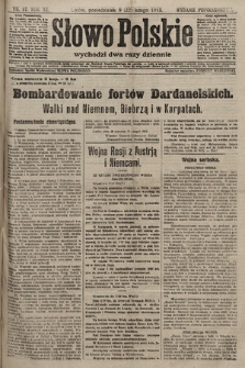 Słowo Polskie (wydanie popołudniowe). 1915, nr 87