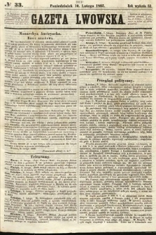 Gazeta Lwowska. 1862, nr 33