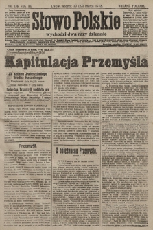 Słowo Polskie (wydanie poranne). 1915, nr 136