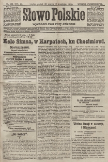 Słowo Polskie (wydanie popołudniowe). 1915, nr 154