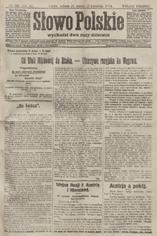 Słowo Polskie (wydanie poranne). 1915, nr 155