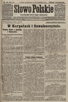 Słowo Polskie (wydanie popołudniowe). 1915, nr 180
