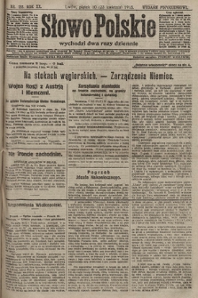 Słowo Polskie (wydanie popołudniowe). 1915, nr 188