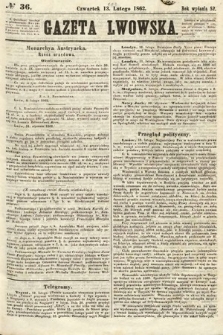 Gazeta Lwowska. 1862, nr 36