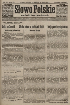 Słowo Polskie (wydanie poranne). 1915, nr 215