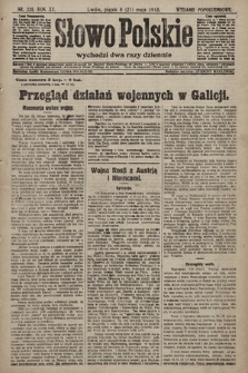 Słowo Polskie (wydanie popołudniowe). 1915, nr 235