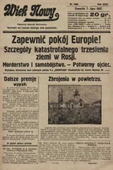 Wiek Nowy : popularny dziennik ilustrowany. 1927, nr 7809