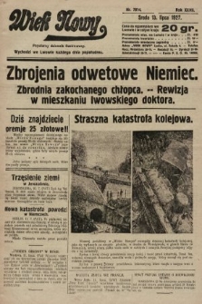 Wiek Nowy : popularny dziennik ilustrowany. 1927, nr 7814