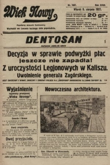 Wiek Nowy : popularny dziennik ilustrowany. 1927, nr 7837