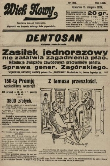 Wiek Nowy : popularny dziennik ilustrowany. 1927, nr 7839