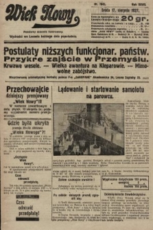 Wiek Nowy : popularny dziennik ilustrowany. 1927, nr 7843