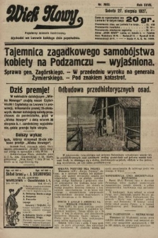 Wiek Nowy : popularny dziennik ilustrowany. 1927, nr 7852