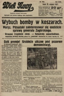 Wiek Nowy : popularny dziennik ilustrowany. 1927, nr 7855