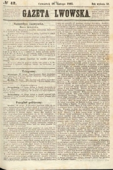 Gazeta Lwowska. 1862, nr 42