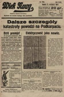 Wiek Nowy : popularny dziennik ilustrowany. 1927, nr 7858