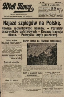 Wiek Nowy : popularny dziennik ilustrowany. 1927, nr 7862
