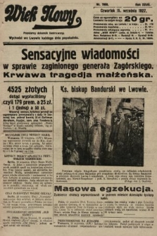 Wiek Nowy : popularny dziennik ilustrowany. 1927, nr 7868