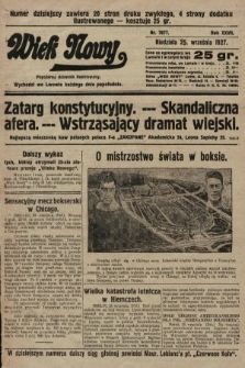 Wiek Nowy : popularny dziennik ilustrowany. 1927, nr 7877