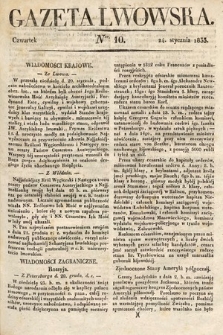 Gazeta Lwowska. 1833, nr 10