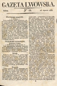 Gazeta Lwowska. 1833, nr 11