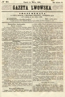 Gazeta Lwowska. 1862, nr 61