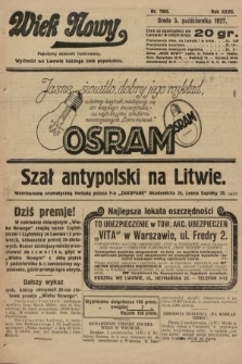 Wiek Nowy : popularny dziennik ilustrowany. 1927, nr 7885