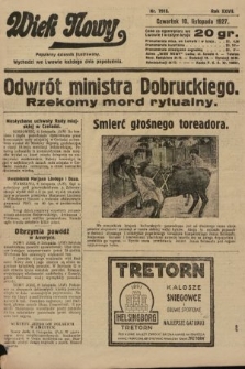 Wiek Nowy : popularny dziennik ilustrowany. 1927, nr 7915