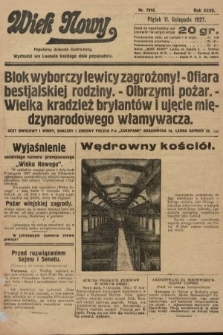 Wiek Nowy : popularny dziennik ilustrowany. 1927, nr 7916