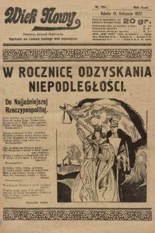 Wiek Nowy : popularny dziennik ilustrowany. 1927, nr 7917