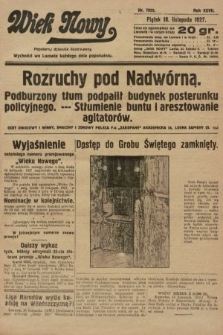 Wiek Nowy : popularny dziennik ilustrowany. 1927, nr 7922