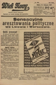 Wiek Nowy : popularny dziennik ilustrowany. 1927, nr 7923