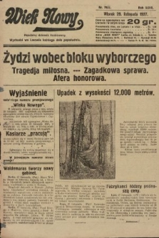 Wiek Nowy : popularny dziennik ilustrowany. 1927, nr 7931