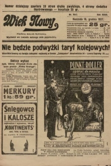 Wiek Nowy : popularny dziennik ilustrowany. 1927, nr 7947