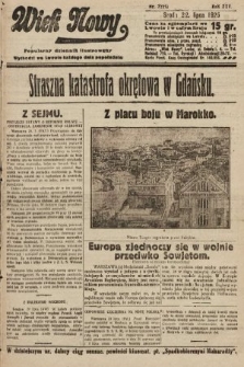 Wiek Nowy : popularny dziennik ilustrowany. 1925, nr 7221
