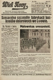 Wiek Nowy : popularny dziennik ilustrowany. 1925, nr 7227