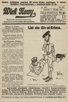 Wiek Nowy : popularny dziennik ilustrowany. 1925, nr 7231