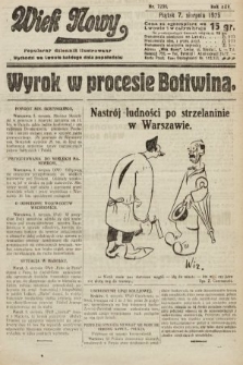Wiek Nowy : popularny dziennik ilustrowany. 1925, nr 7235